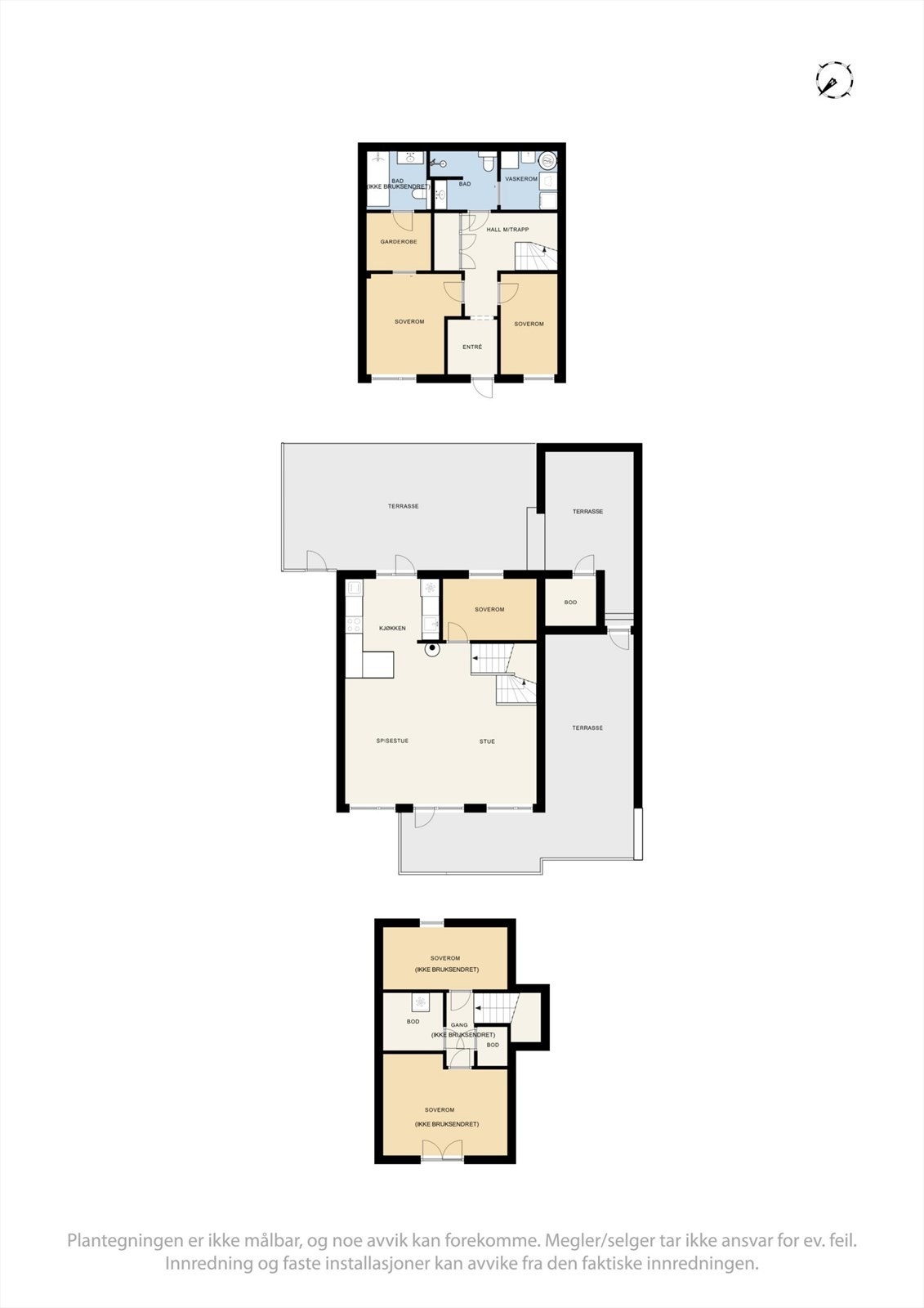 Vi starter først med plantegningen slik at det blir lettere å orientere seg. Galleribilde