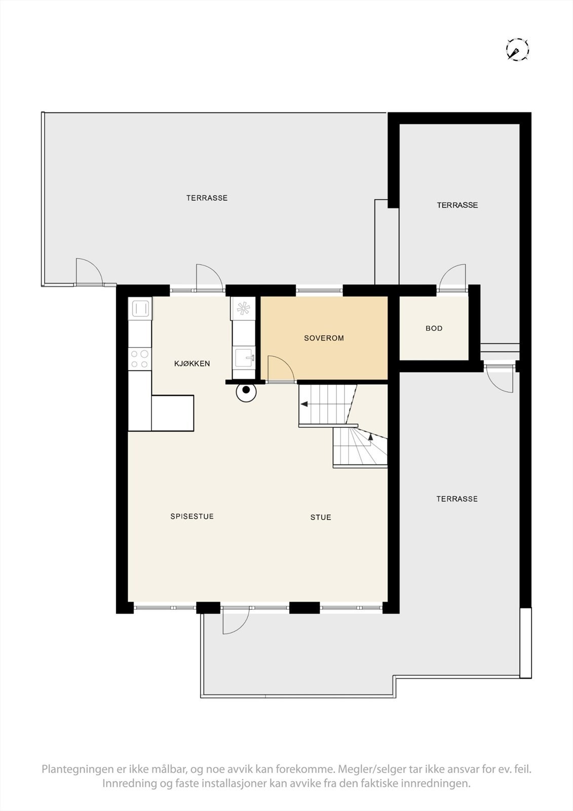 Plantegning - 1. etasje. Galleribilde