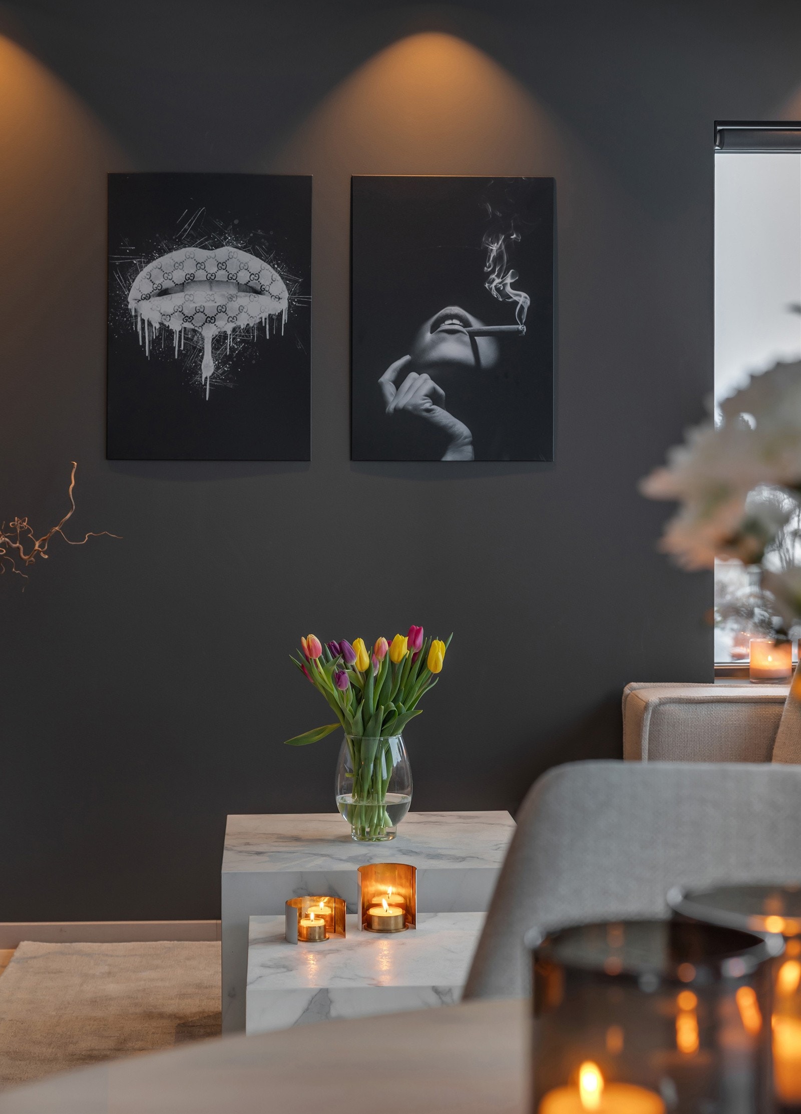 Downlights i tak. Galleribilde