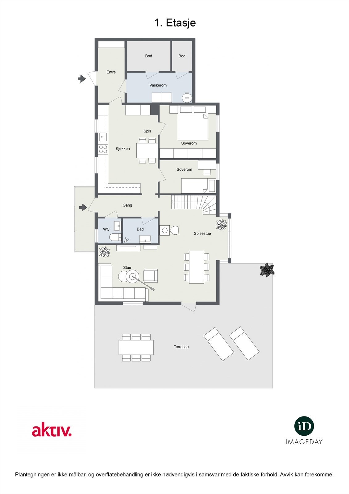 Plantegning 1. etasje. Galleribilde