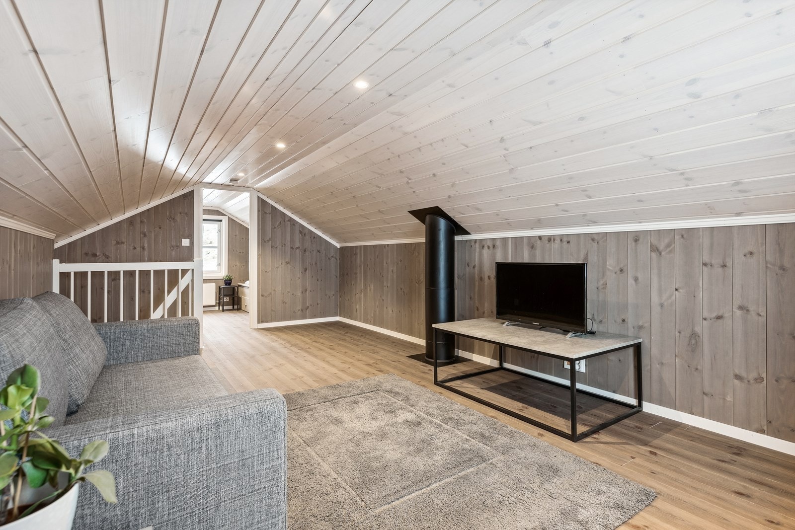 Hemsen brukes i dag som en stue. Galleribilde