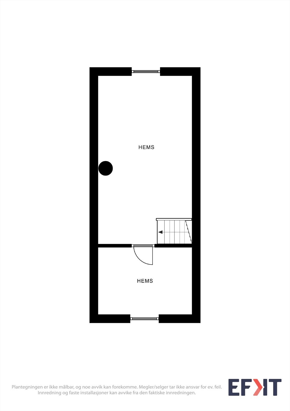 Plantegning hems. Galleribilde