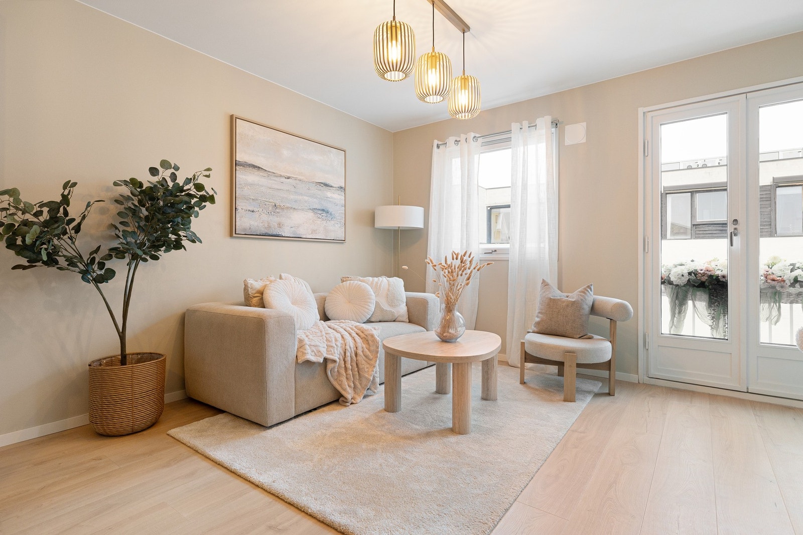 Leiligheten innvendig er totaloppusset i 2025. Galleribilde