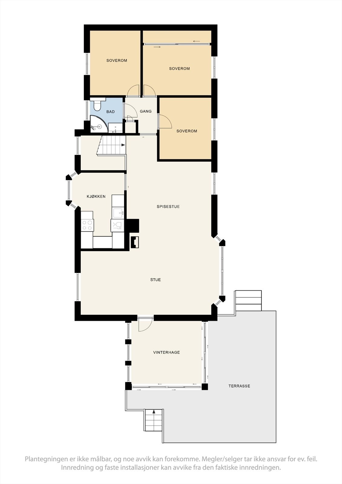 Planskisse 1. etasje Galleribilde