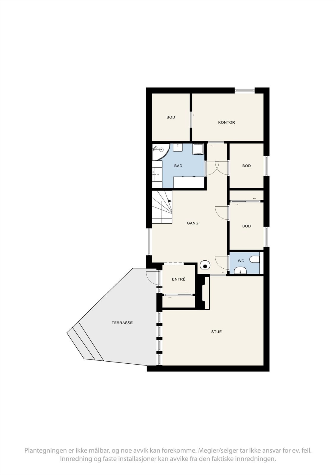 Planskisse underetasje Galleribilde