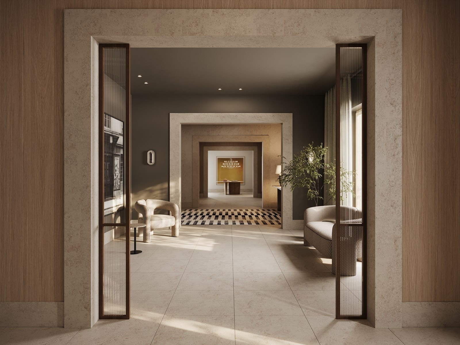 Vakre fellesarealer, spa-avdeling og trimrom - en perfekt kombinasjon av nybygg og klassisk Frogner-luksus Galleribilde