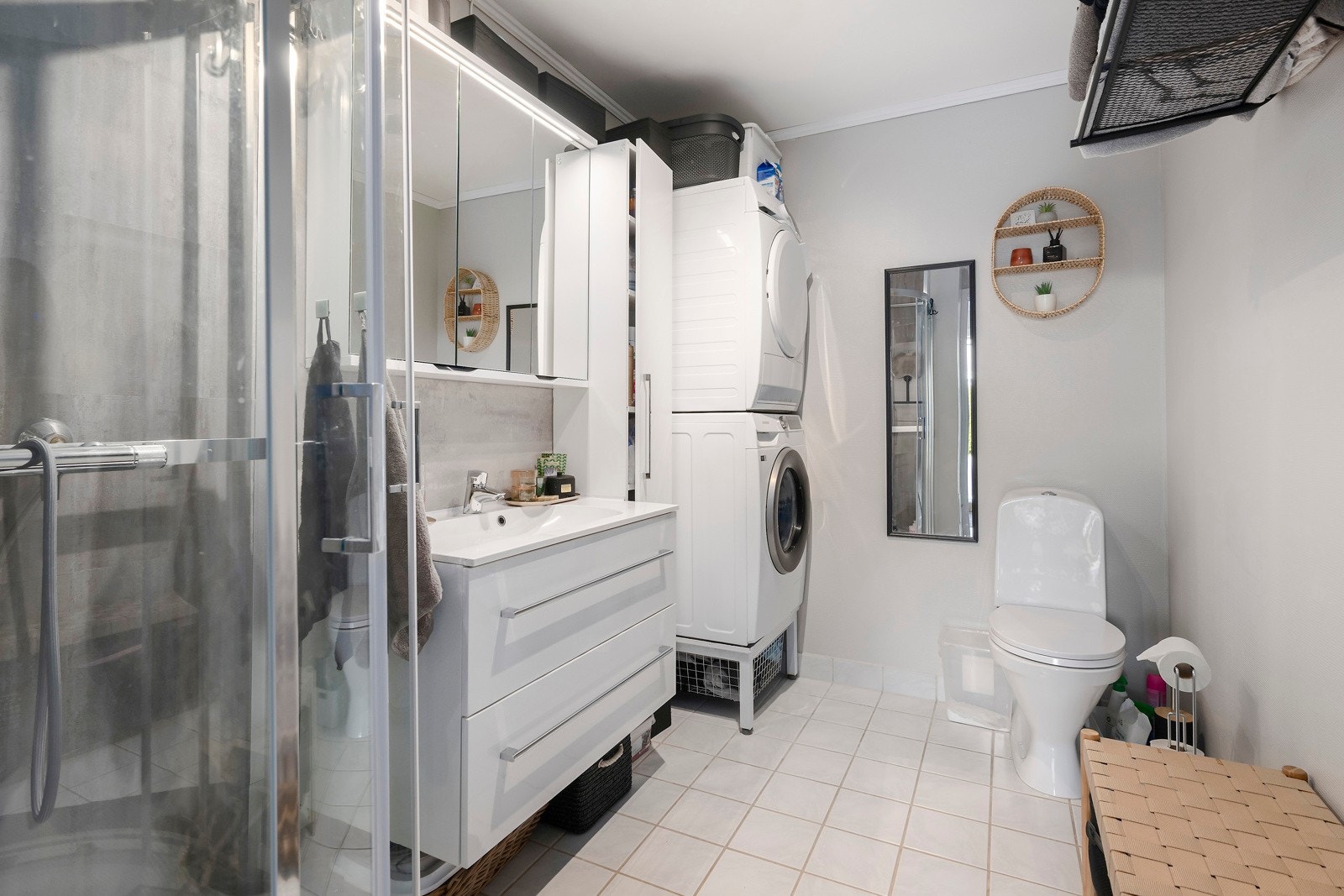 Utleiedel. Bad med opplegg for vask/tørk. Galleribilde