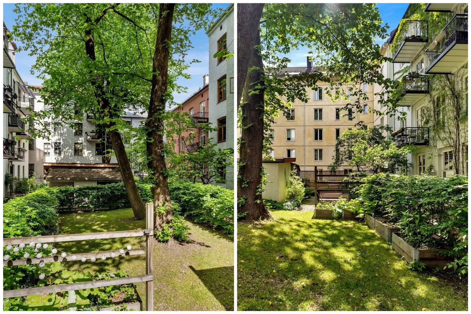 Opparbeidet bakgårdshage - en grønn, usjenert oase i byen! Galleribilde