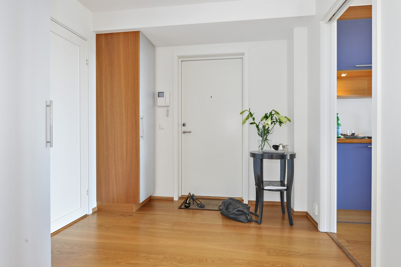 Entre med god oppbevaringsplass. Galleribilde