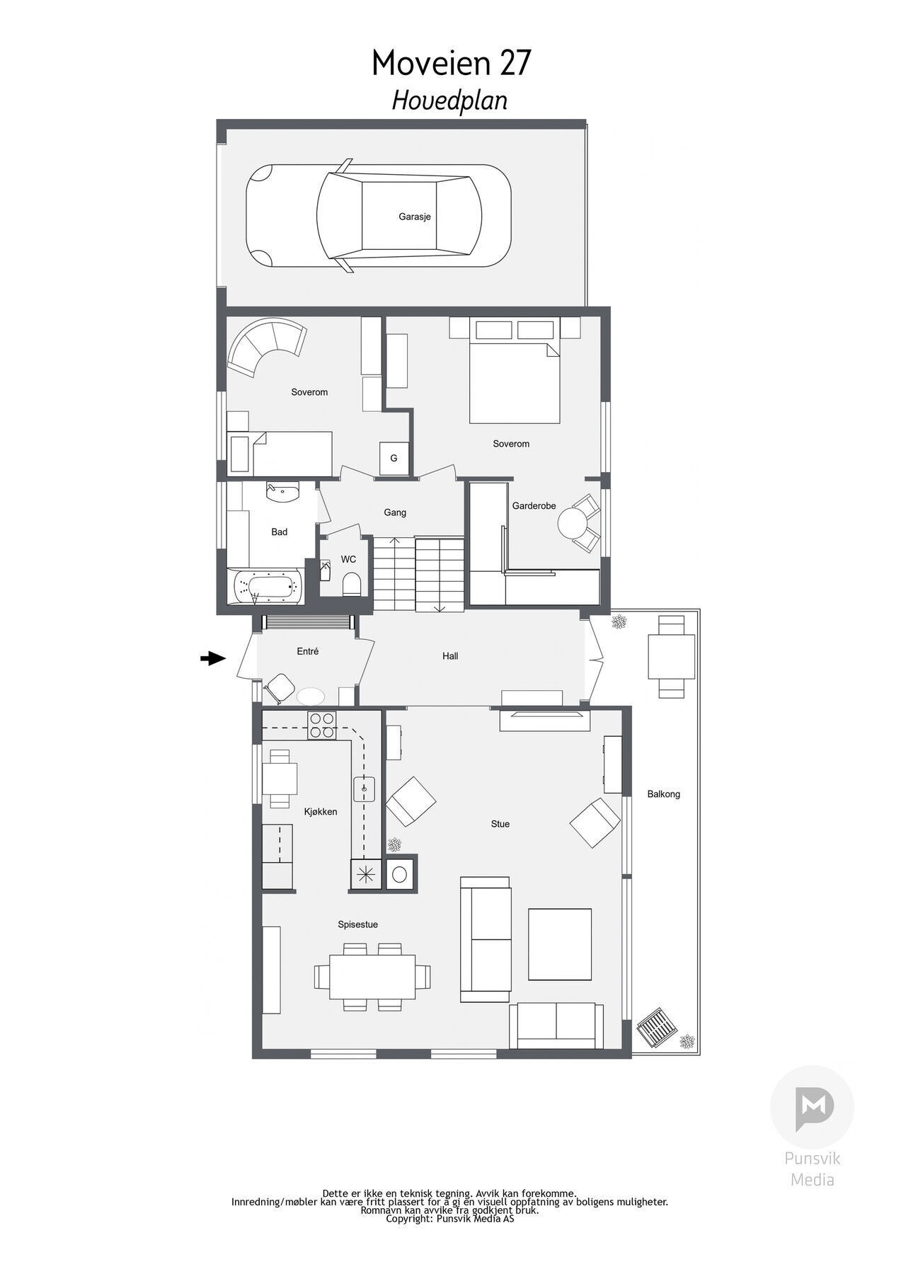 Plantegning - Hovedplan Galleribilde