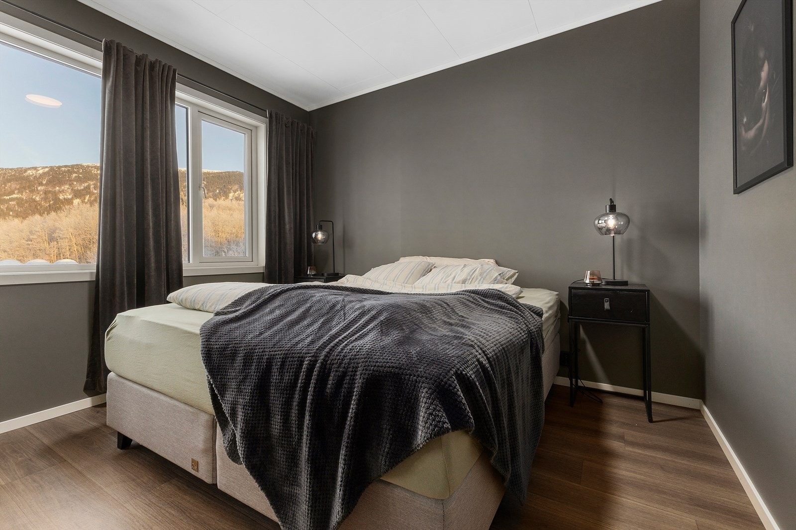 I leiligheten er det 2 soverom. Galleribilde