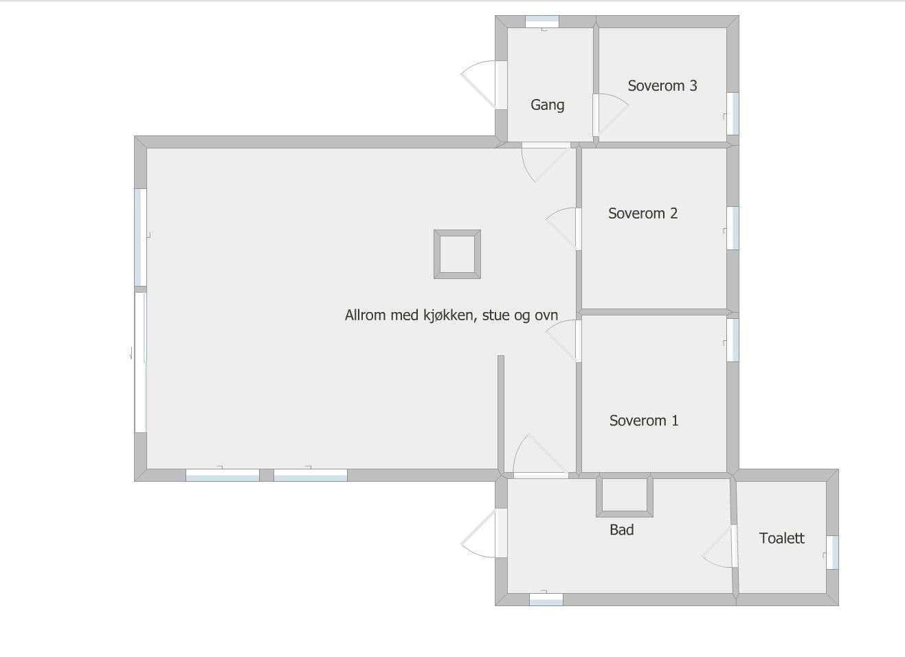 Plantegning er en ikke målbar illustrasjon og avvik kan forekomme. Galleribilde