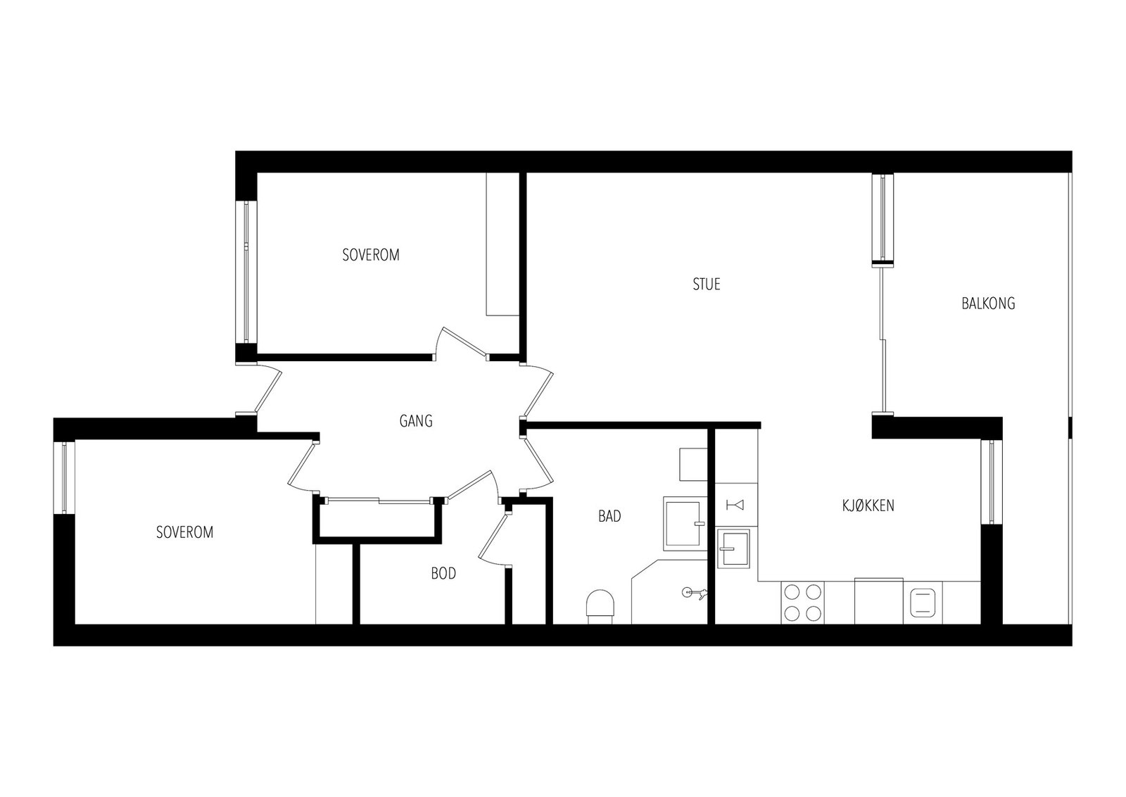 Plantegning Galleribilde