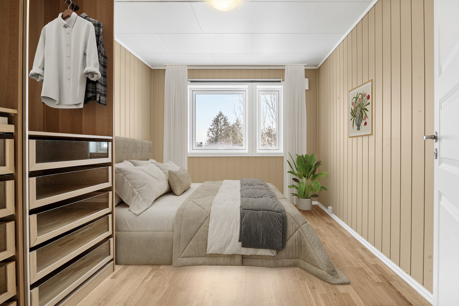 Soverom 1 - Rommet er digitalt stylet Galleribilde