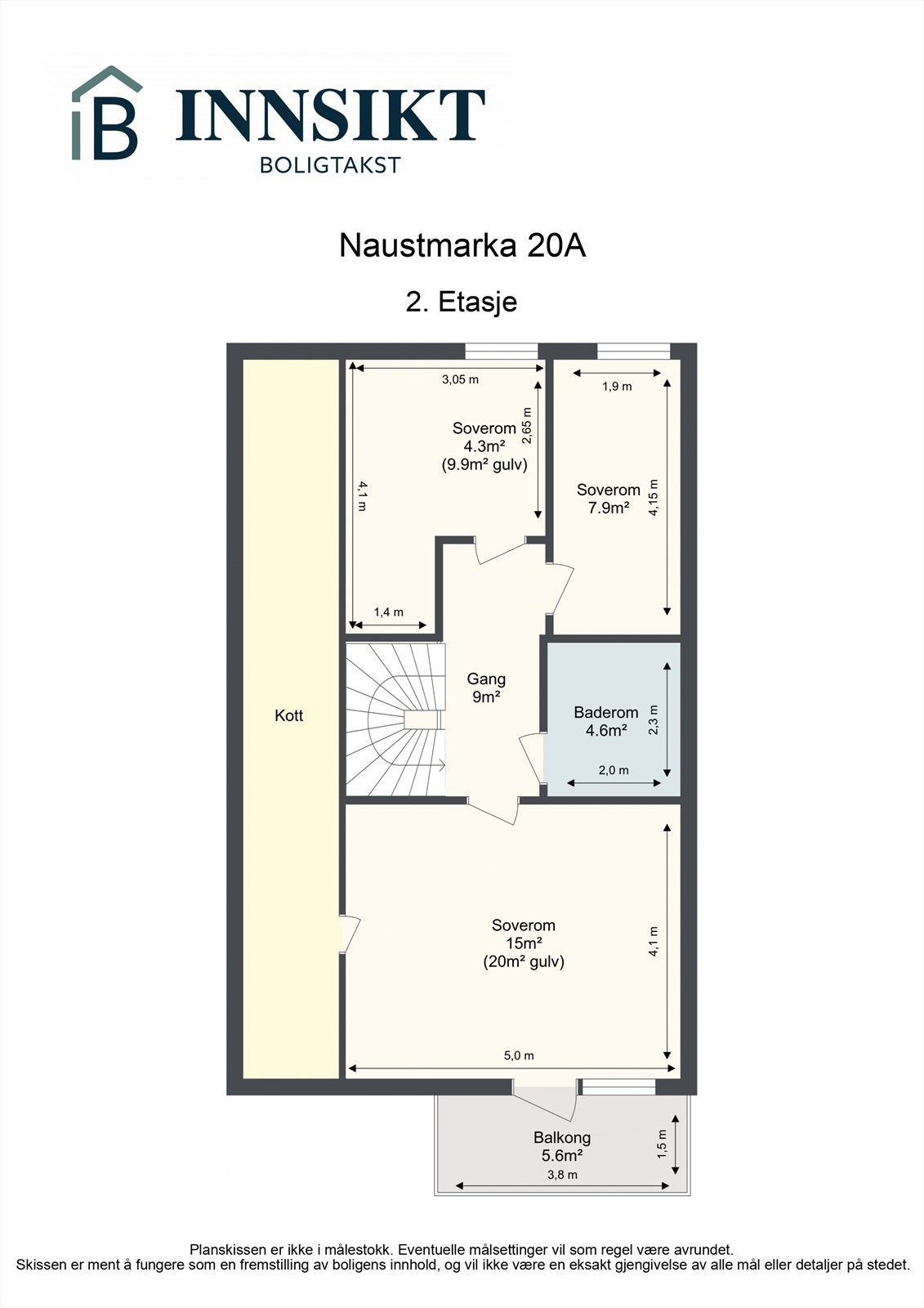 Plantegning 2. etasje Galleribilde