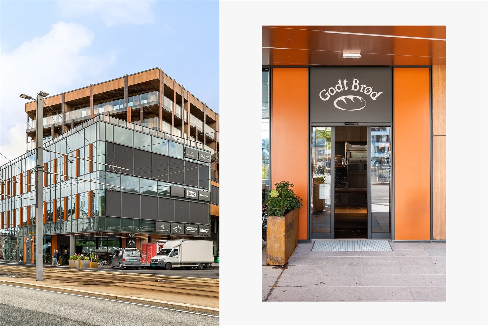 I nærområdet finner du populære spisesteder som Godt Brød, Søtt og Salt, Sakarias Pizzeria, JAJA og den velkjente Bien. Galleribilde