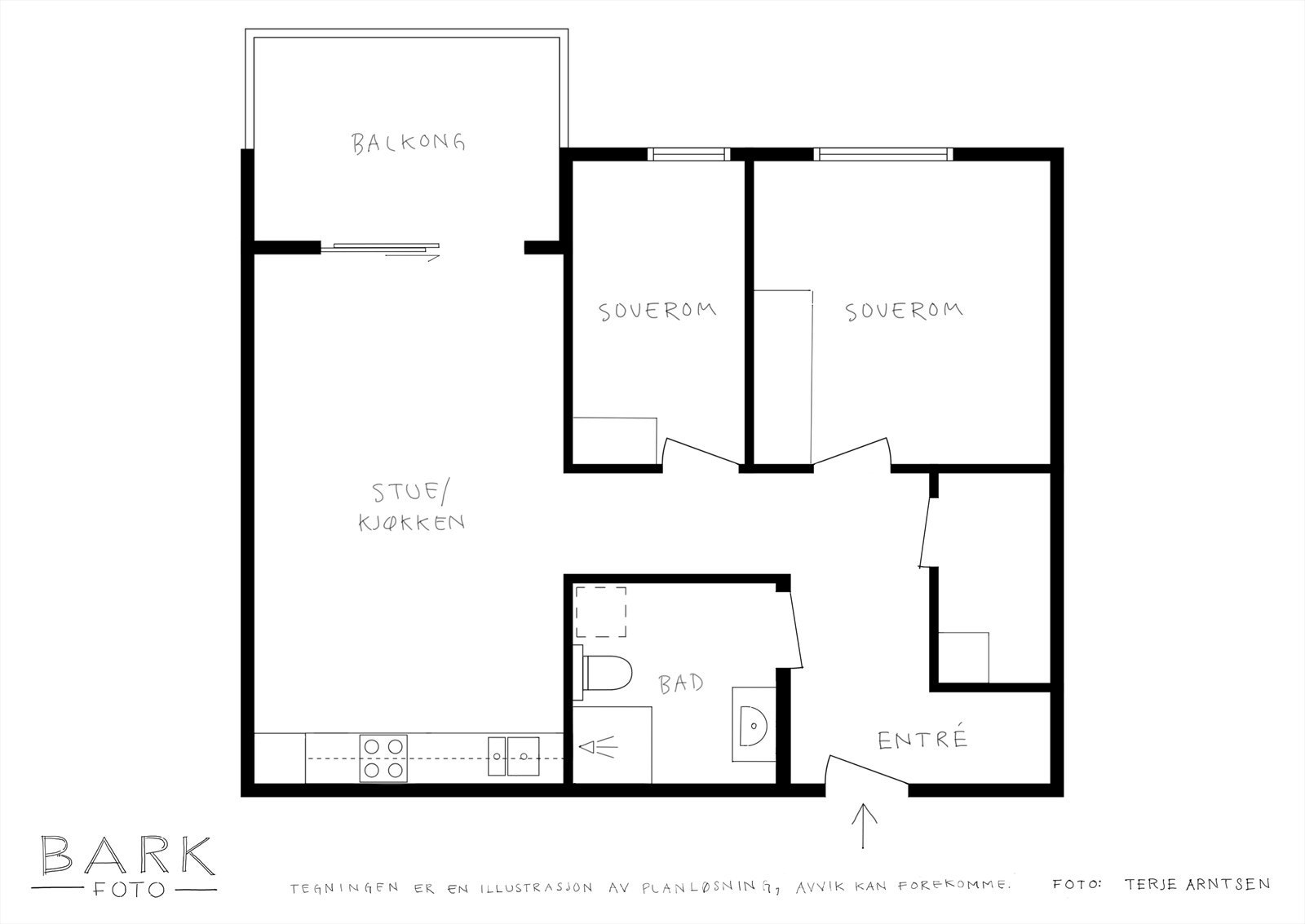 Plantegning Galleribilde
