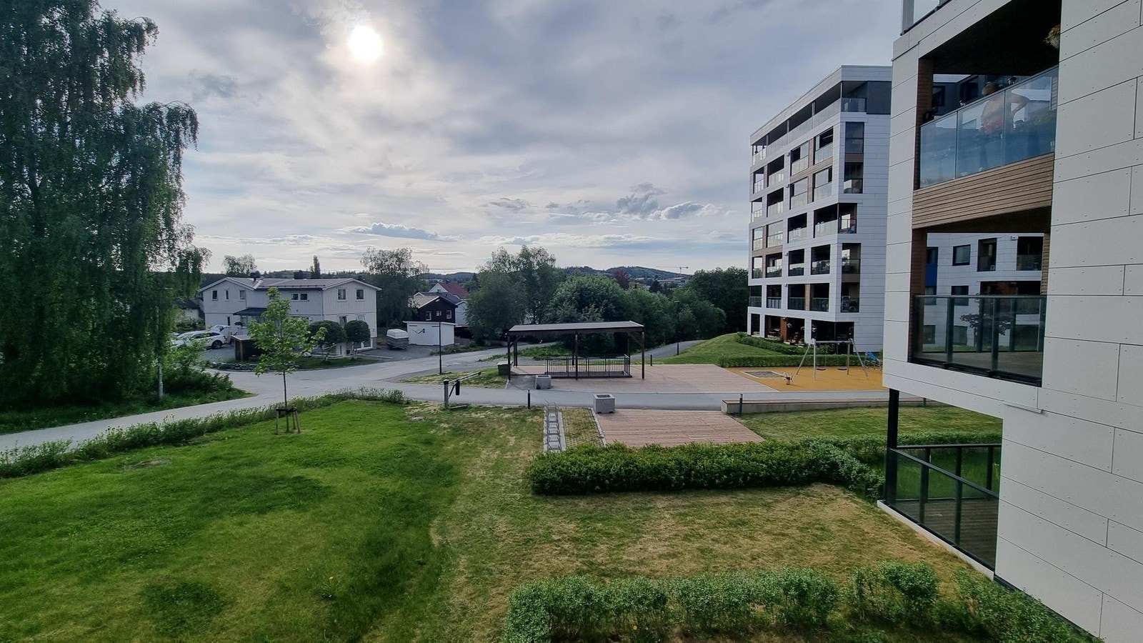 Utsikt fra balkongen Galleribilde