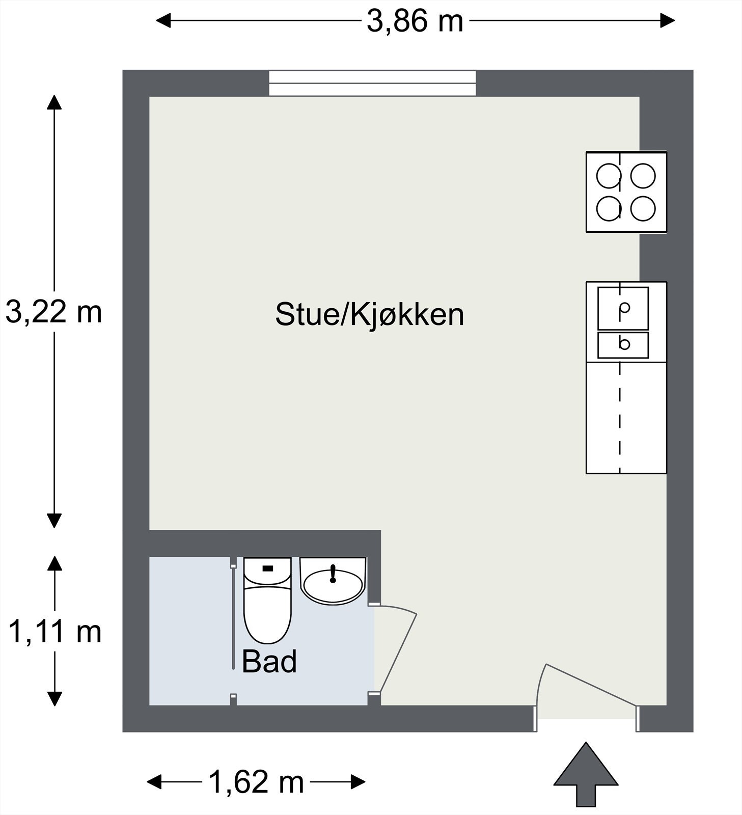 Plantegning til orientering. Galleribilde