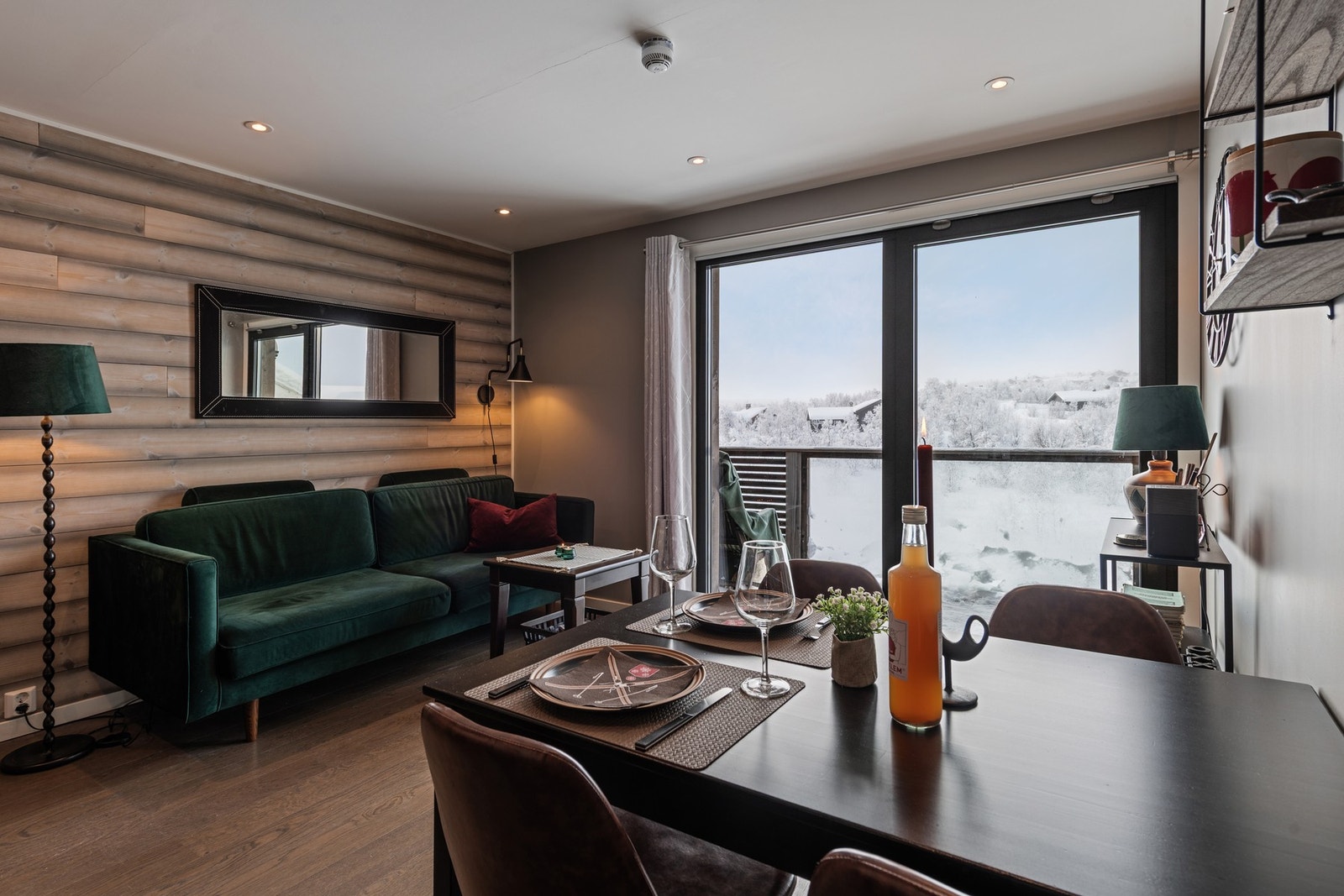 Den koselige stuen gir et lunt inntrykk Galleribilde