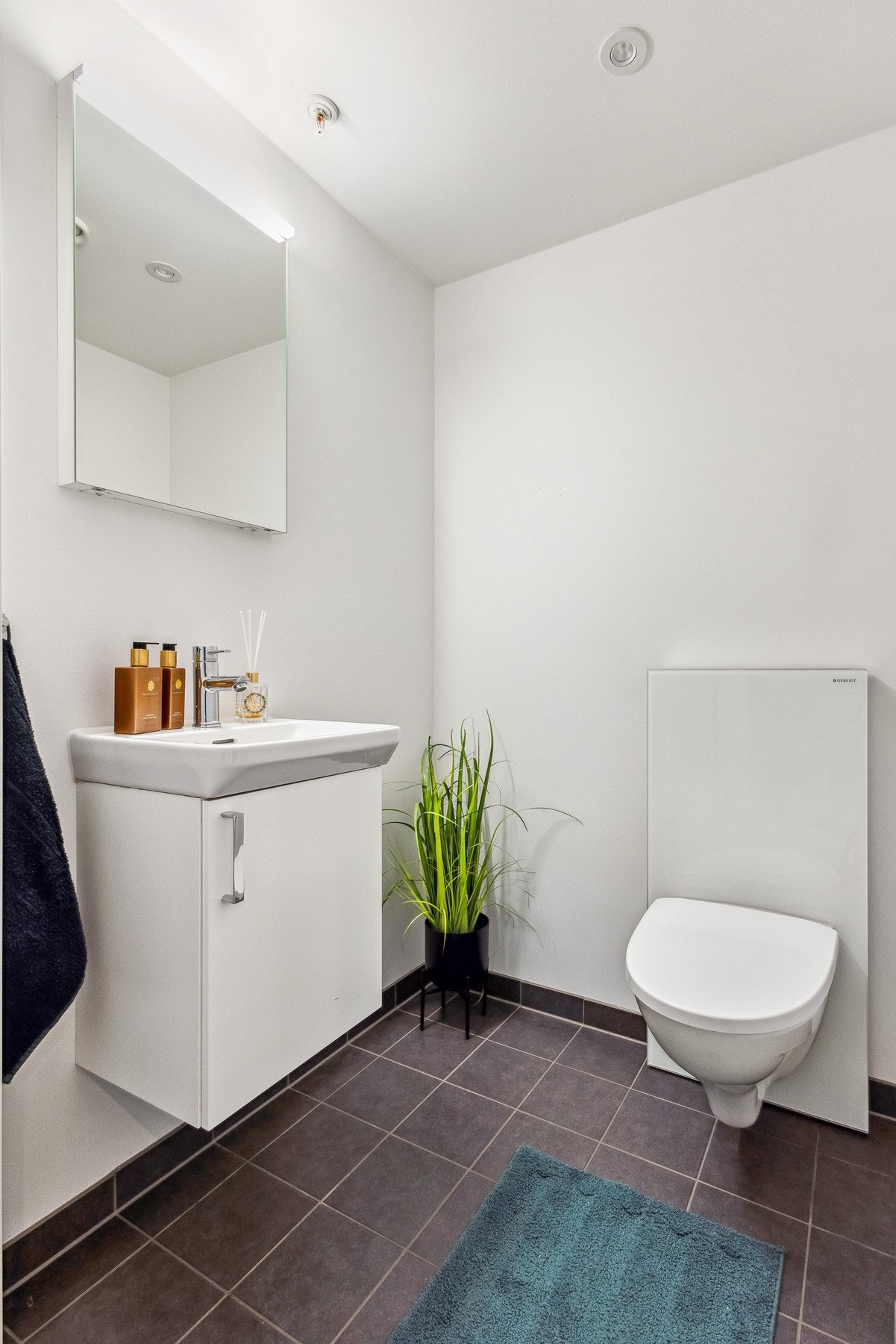 Leiligheten byr på et separat toalettrom, en praktisk løsning ved besøk. Galleribilde