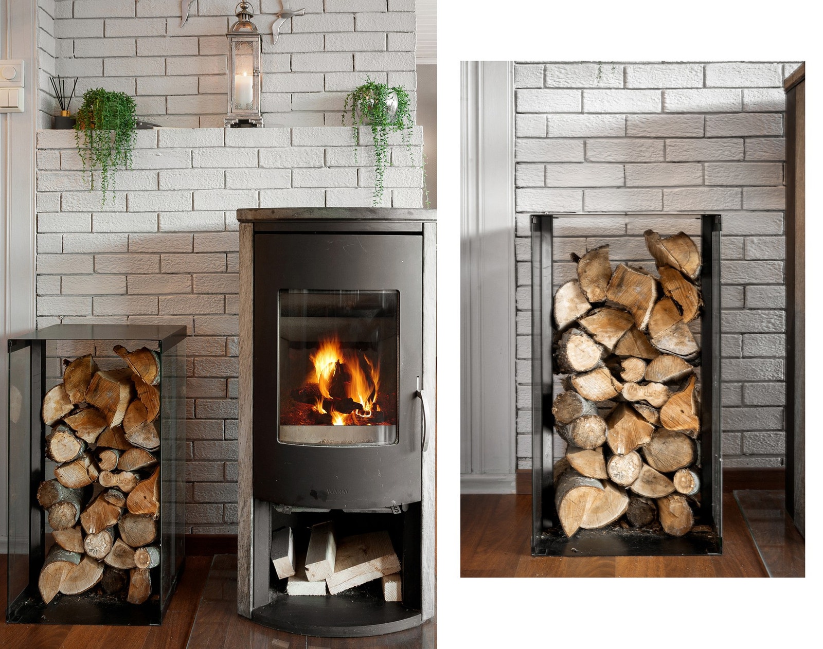 Peis som skaper lun stemning og ekstra komfort i stuen Galleribilde