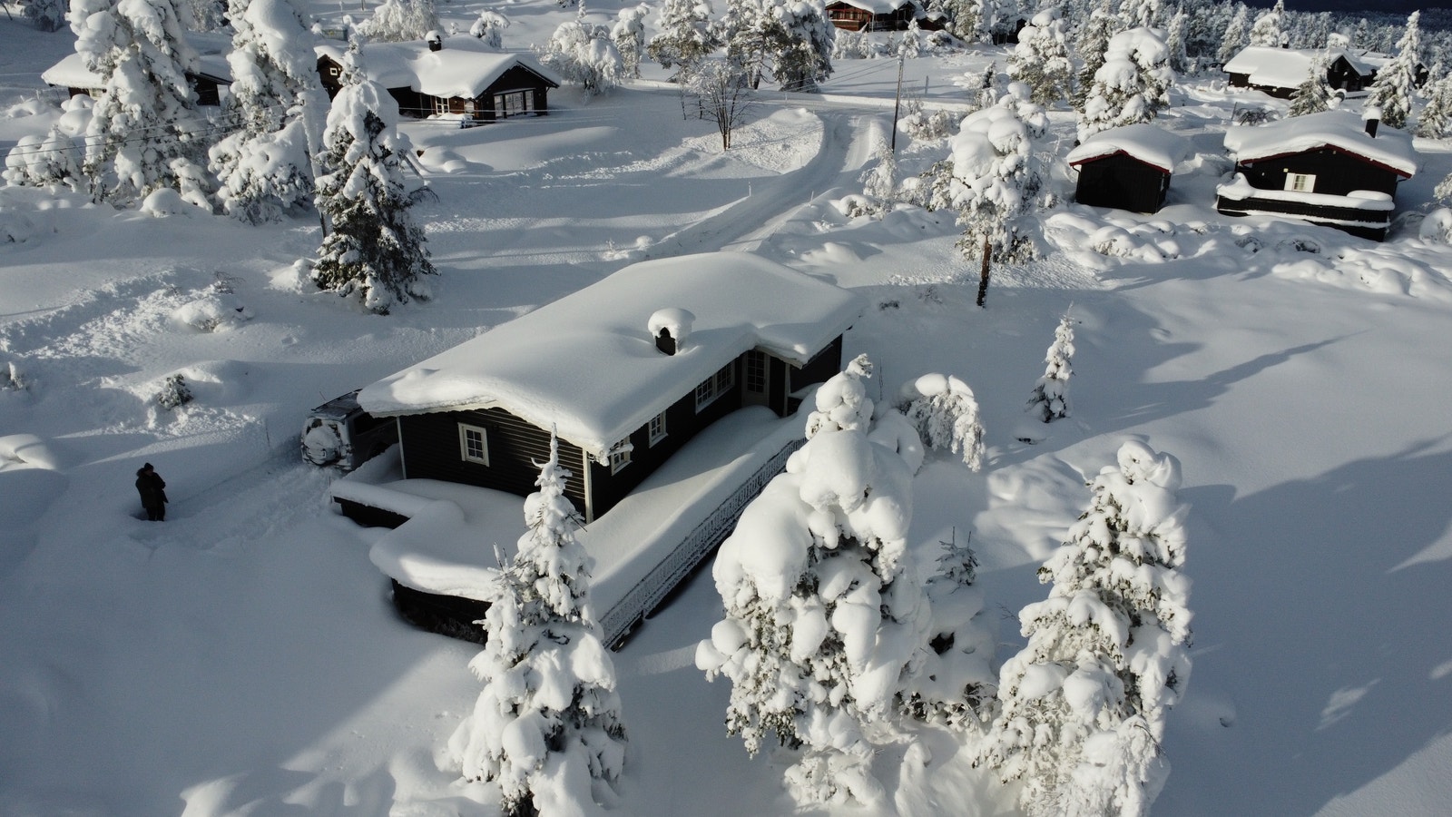 Blefjell i sin prakt med god vinterstemning. Galleribilde