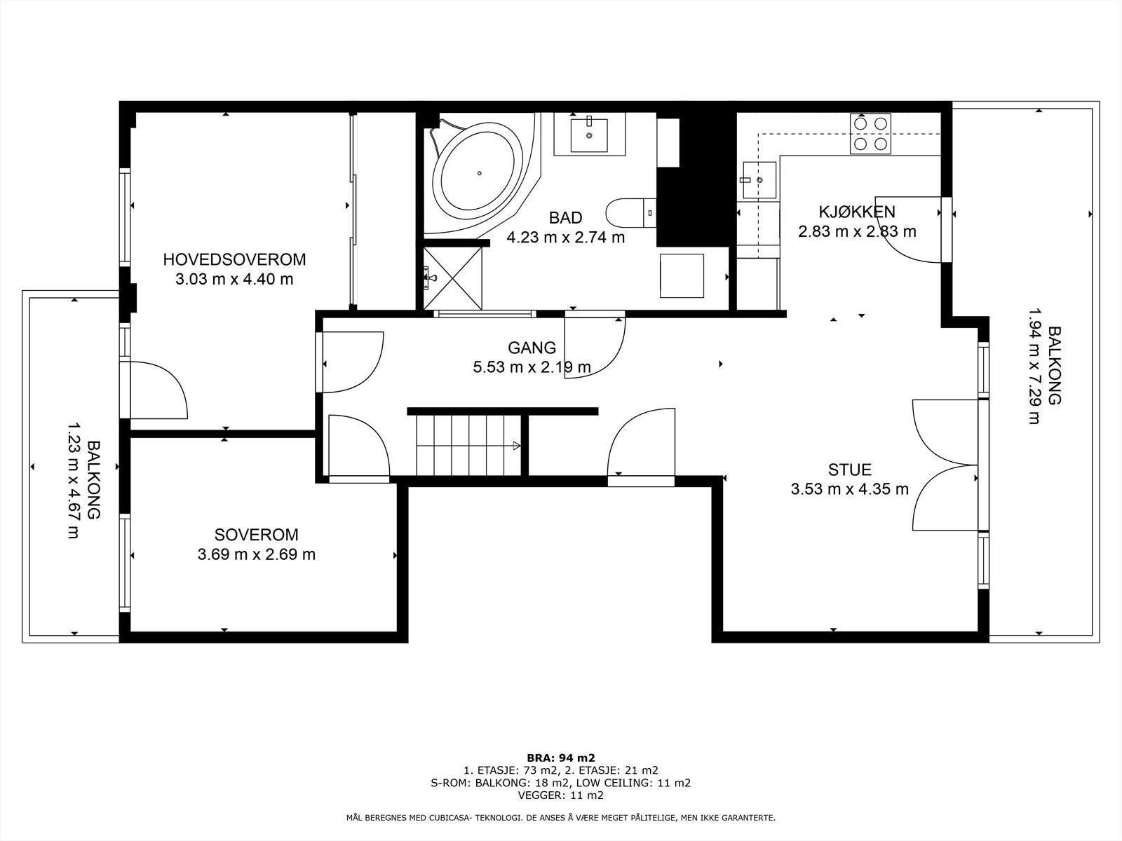 Plantegning 6.etasje Galleribilde