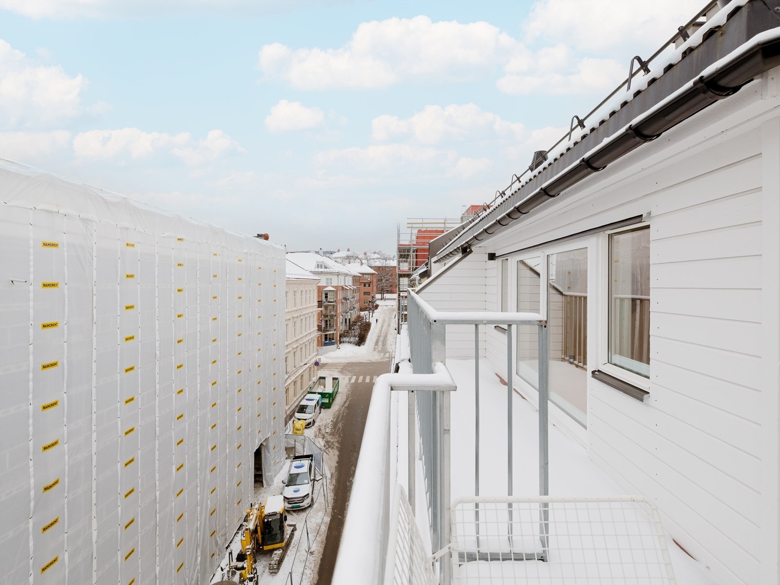 Byggeprosjektet vil ikke påvirke solforholdene på balkongen! Galleribilde