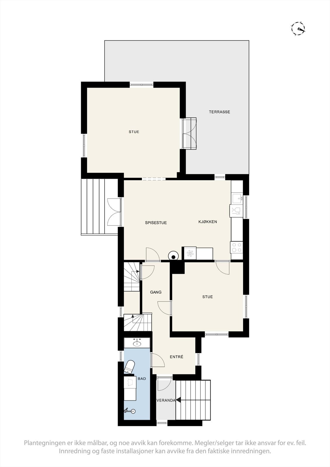 Plantegning 1.Etg. Galleribilde