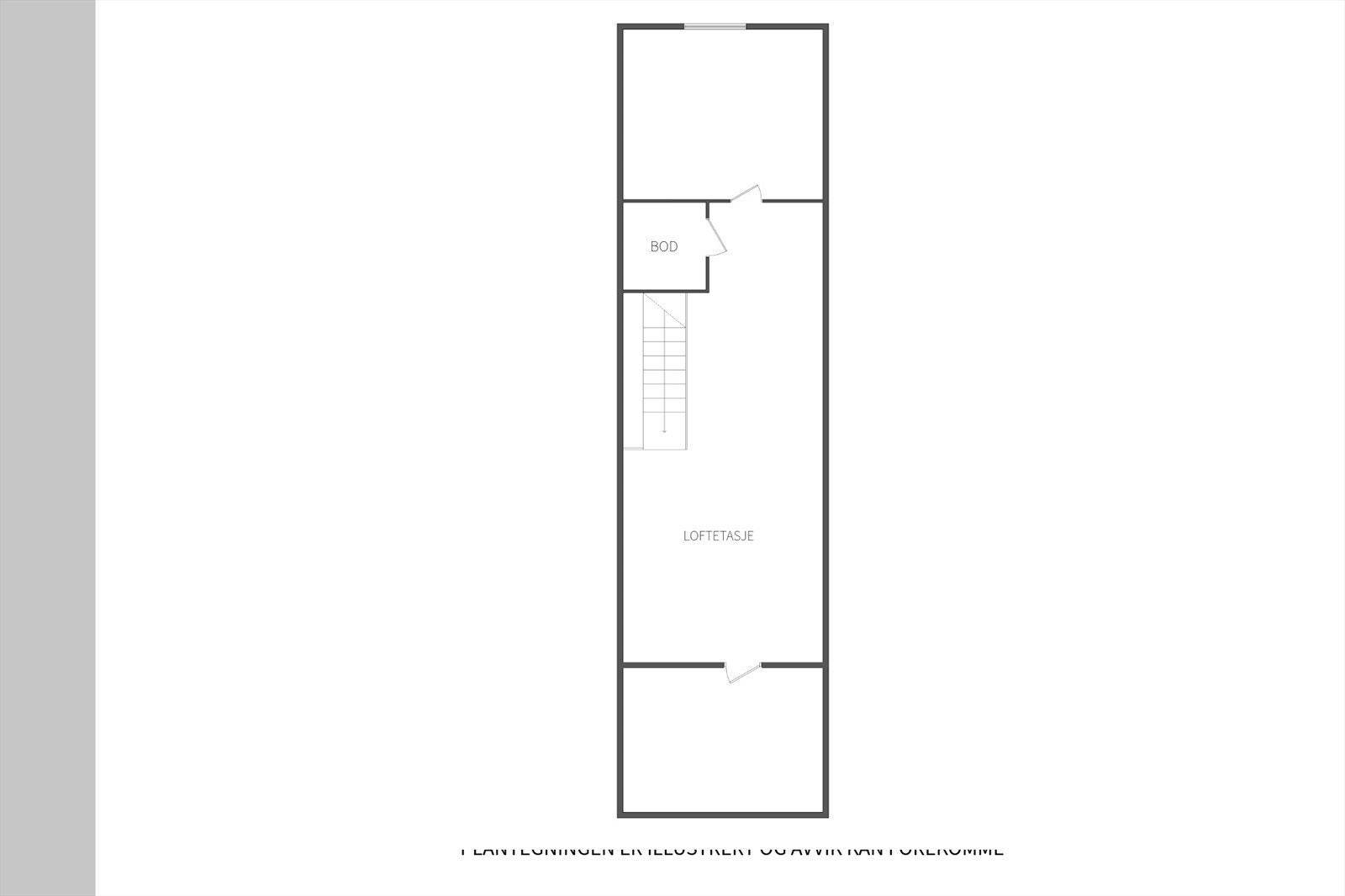 Plantegning av leiligheten. Plantegning av: Stian Inderhaug Galleribilde