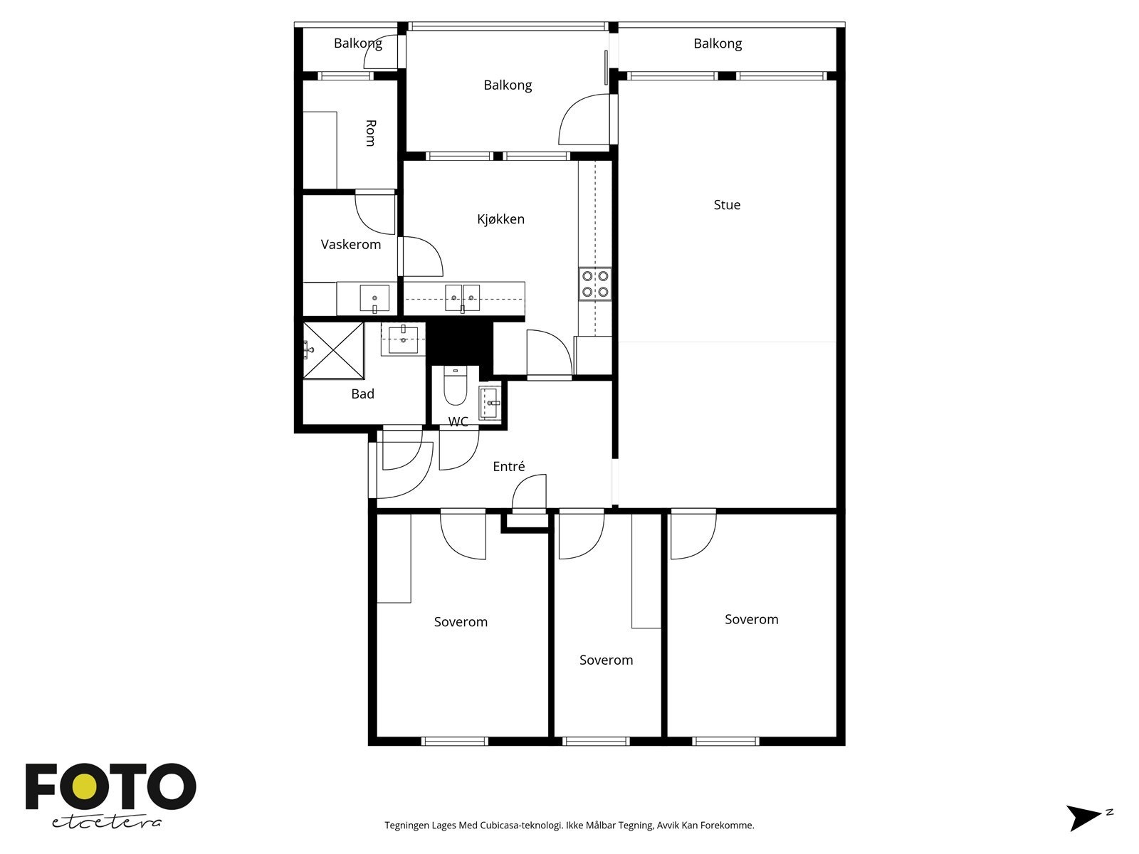 Her kan vi presentere en innholdsrik leilighet med god planløsning Galleribilde