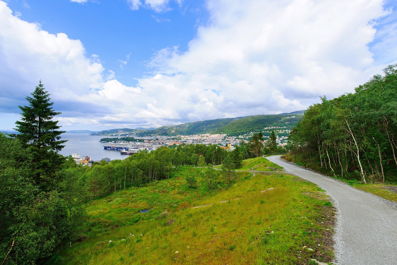 Det er også kort vei til populære Løvstien, som gir videre adkomst til både Løvstakken og Damsgårdsfjellet, med flott utsikt på toppen. Galleribilde