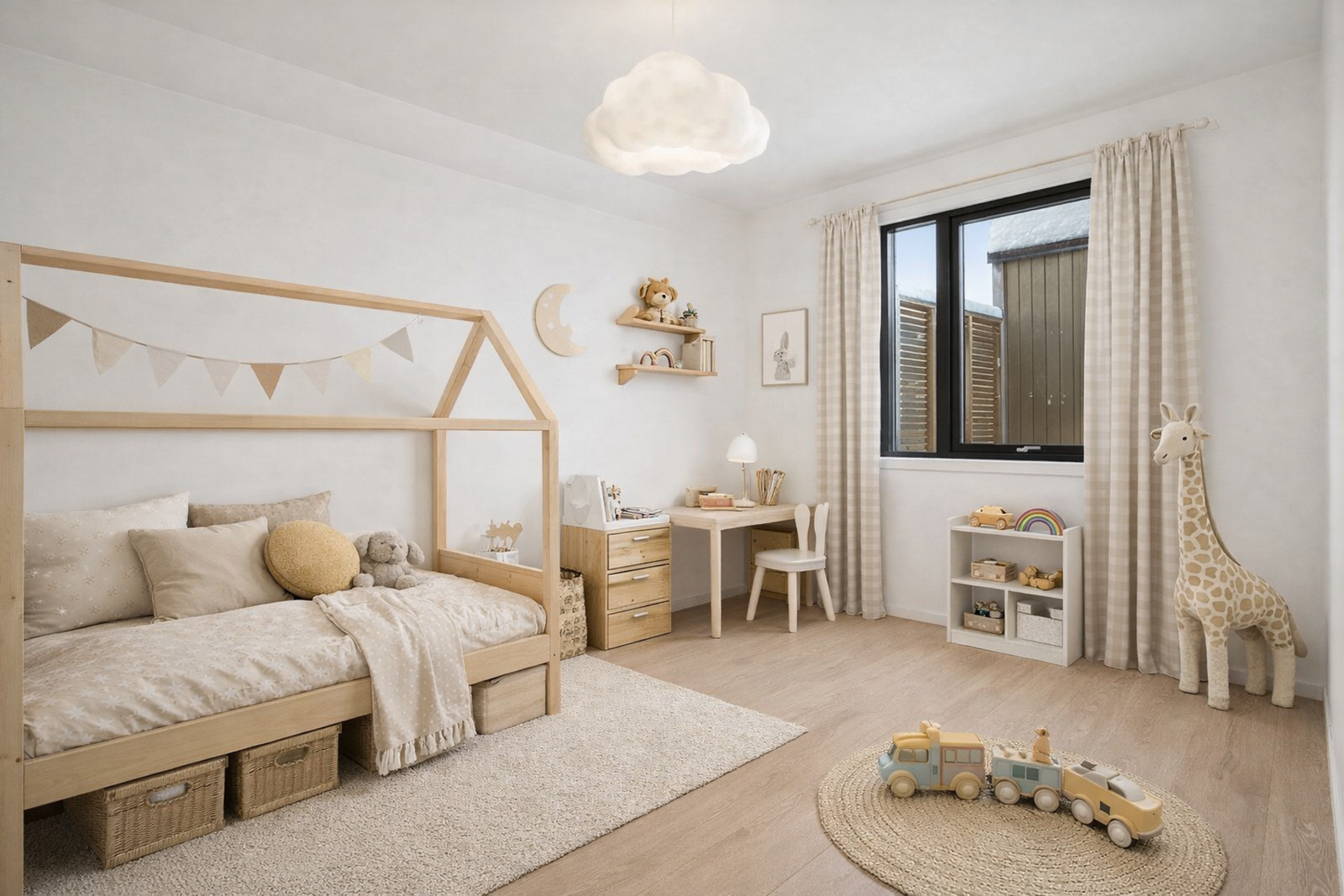 Digital møblering gjort med AI for å gi en illustrasjon av hvordan det kan bli. Galleribilde