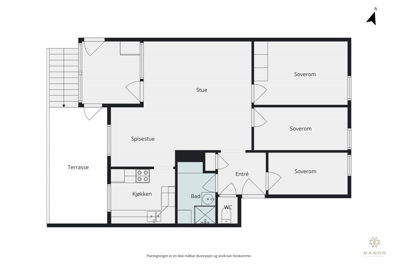 Planskisse 1. etasje Galleribilde