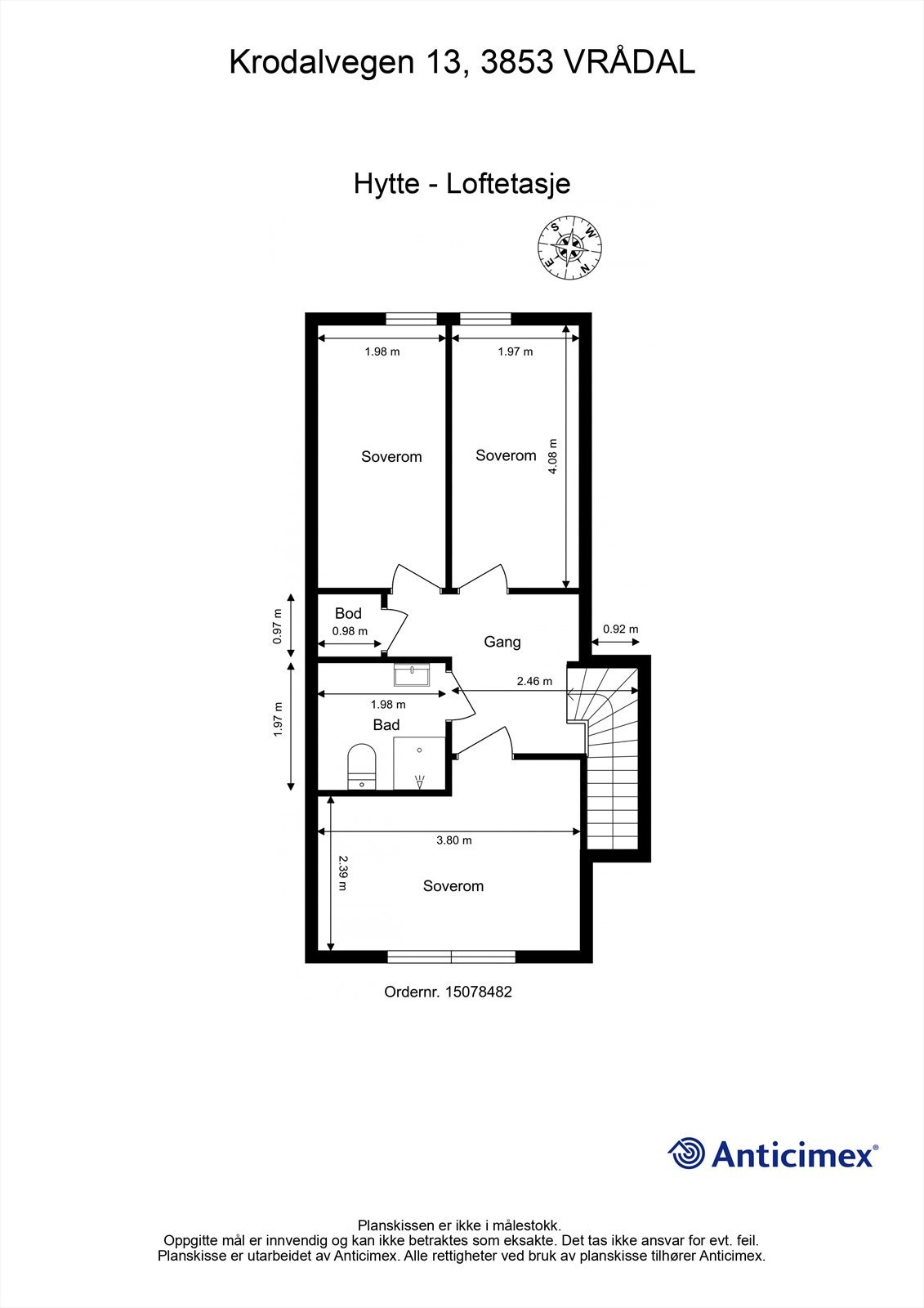 Plantegning 2. etasje Galleribilde