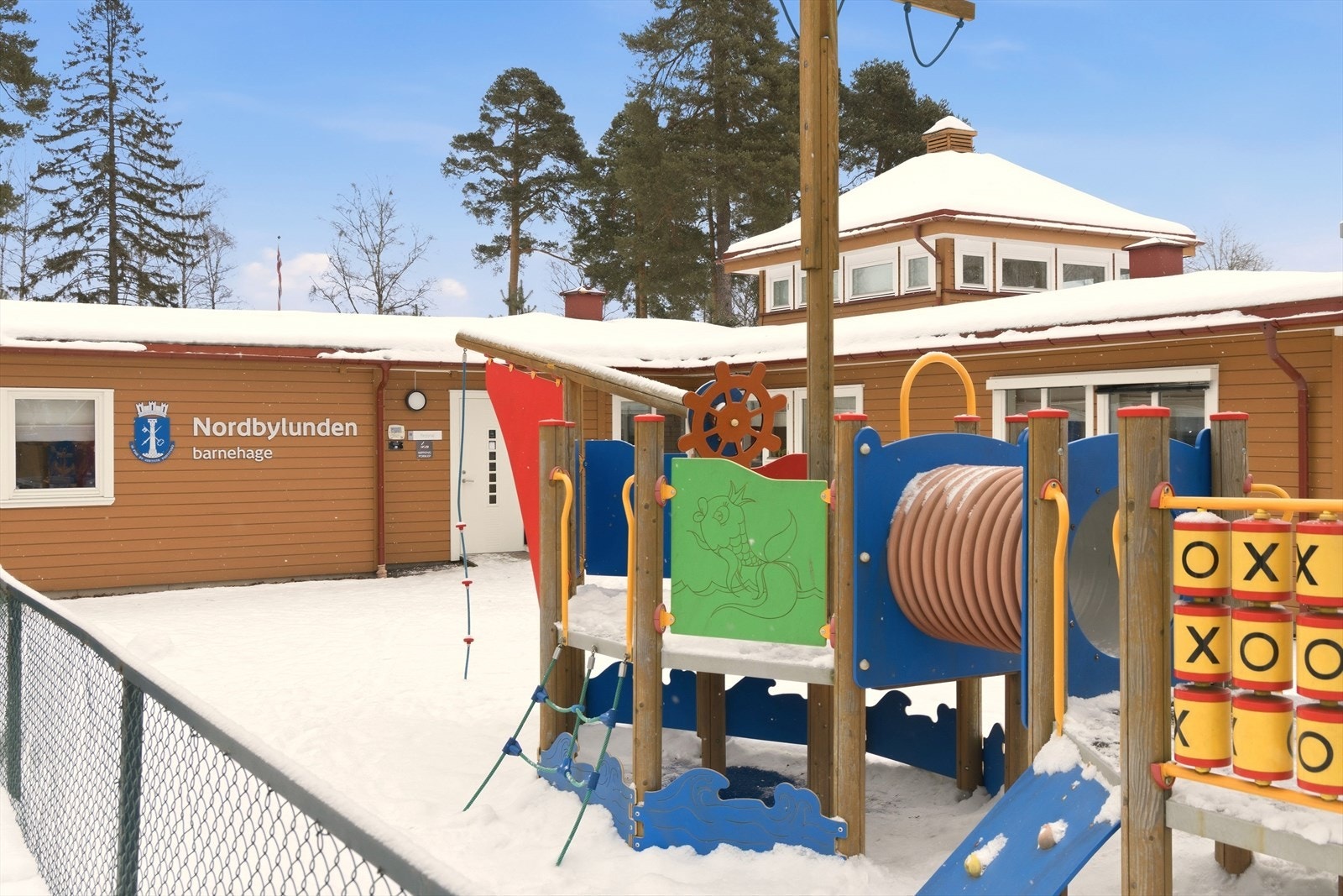 Både Nordbylunden og Nordby Gård ligger nedenfor huset Galleribilde