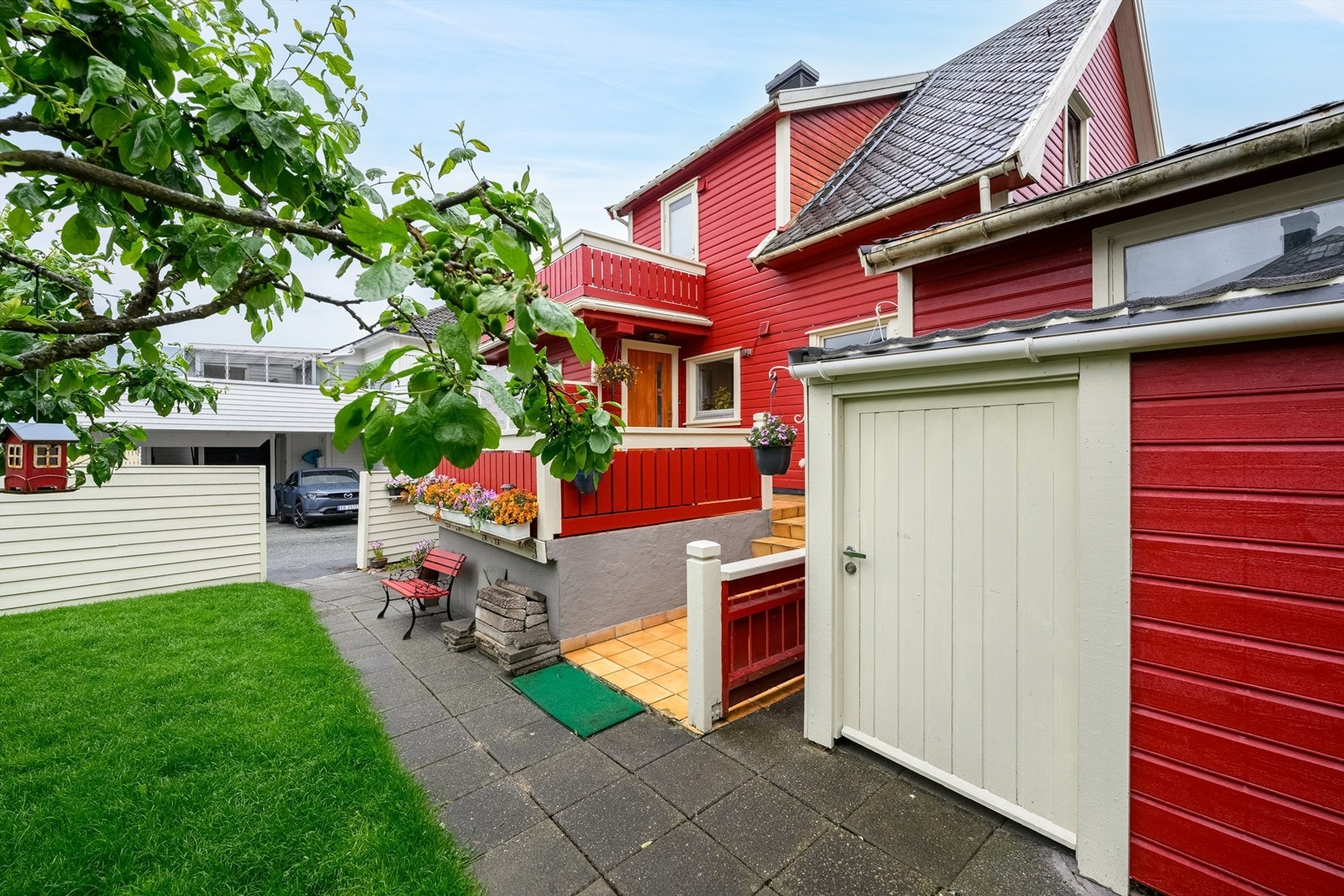 Gode solforhold på uteplassen Galleribilde