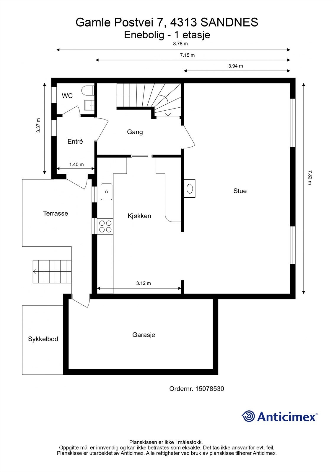 Plantegning - 1 etasje Galleribilde