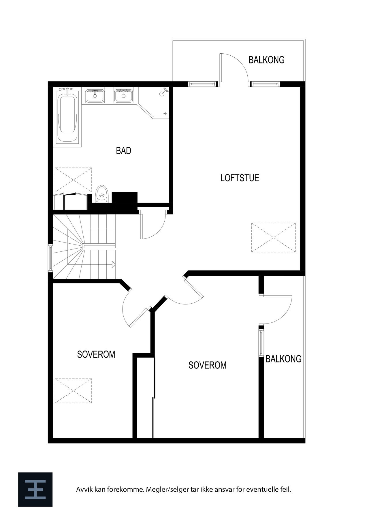 Plantegning - 3. etasje. Galleribilde