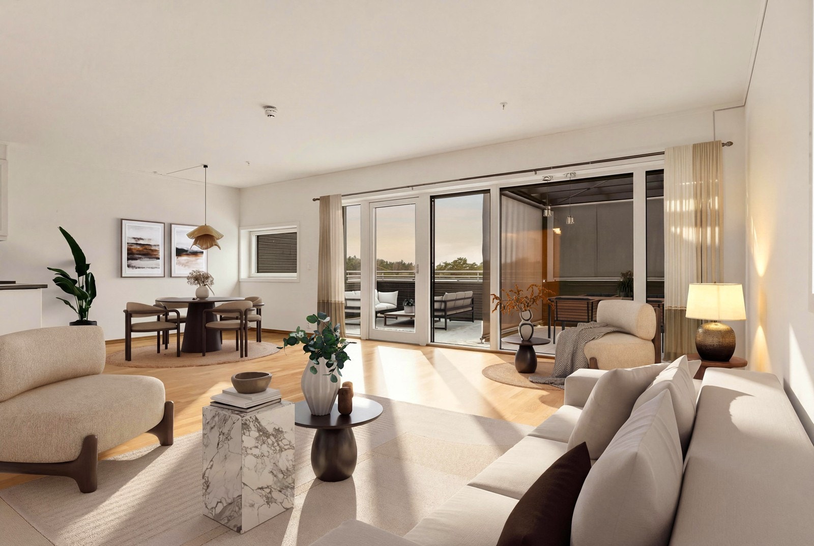 Velkommen til Augustaborgveien 40! (Digital møblering) Foto: FOTOetcetera. Galleribilde