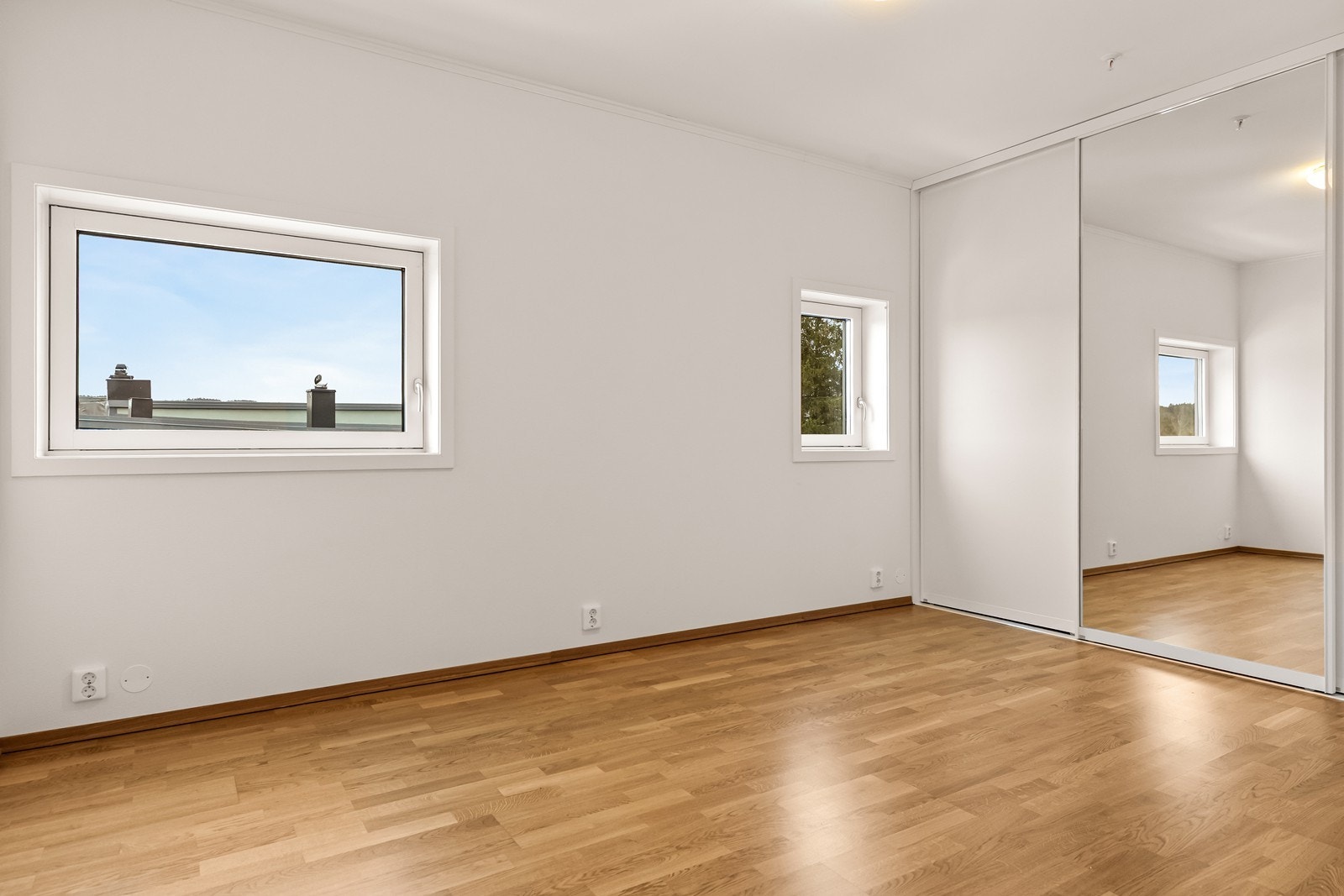 Rommene er fleksible og kan enkelt tilpasses ulike behov - enten det er hovedsoverom, barnerom, gjesterom eller hjemmekontor. Galleribilde