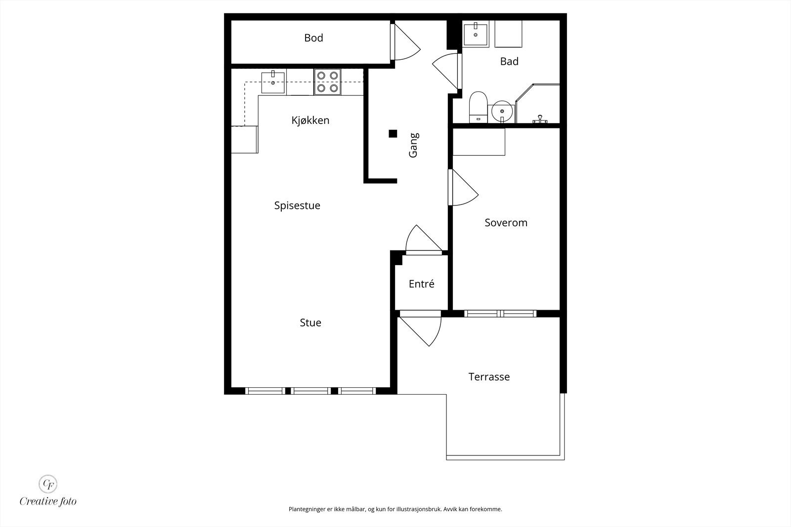 Plantegning Galleribilde