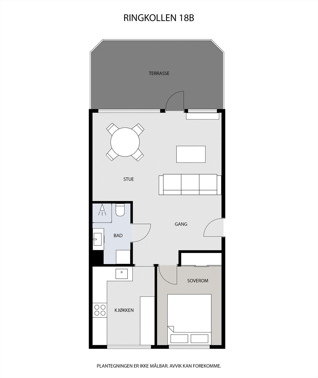 Plantegning 1 etasje. Galleribilde