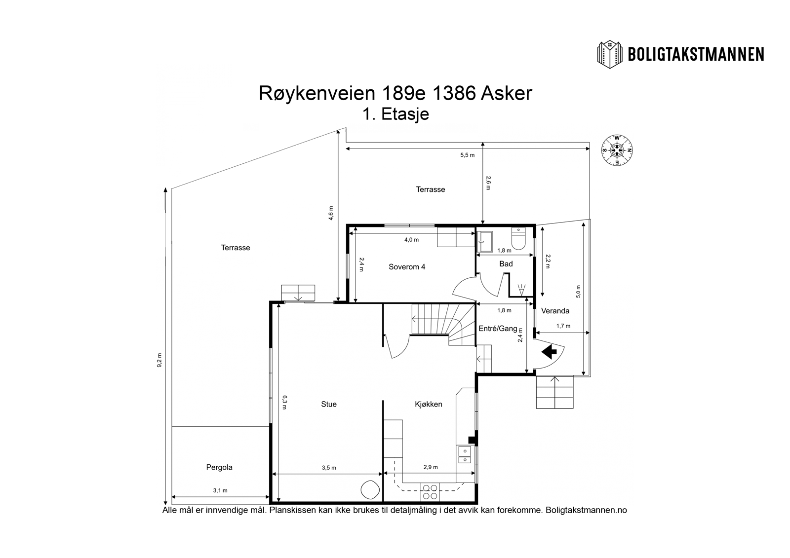 Plantegning 1. etasje. Galleribilde
