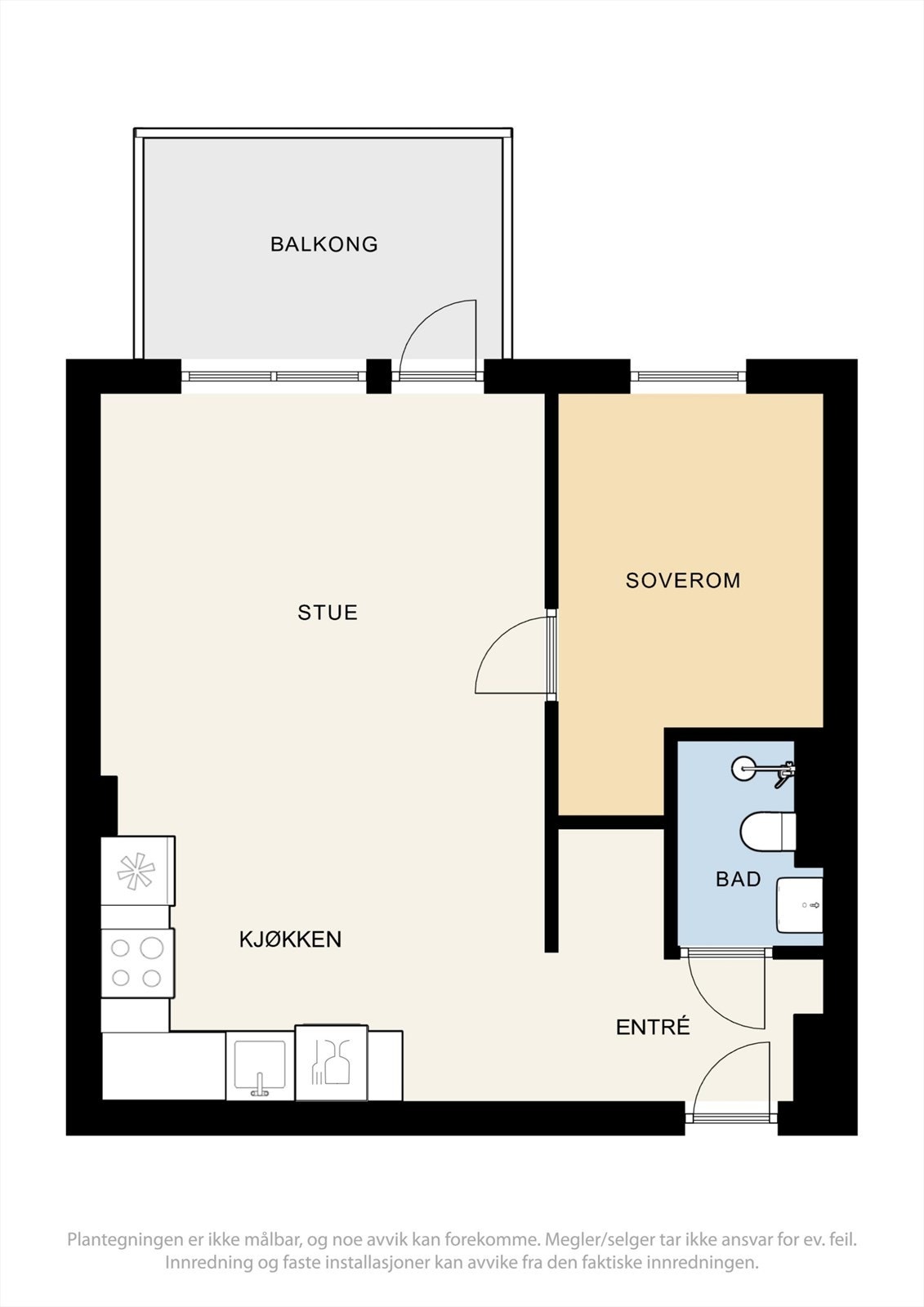 Plantegning av leiligheten. Galleribilde