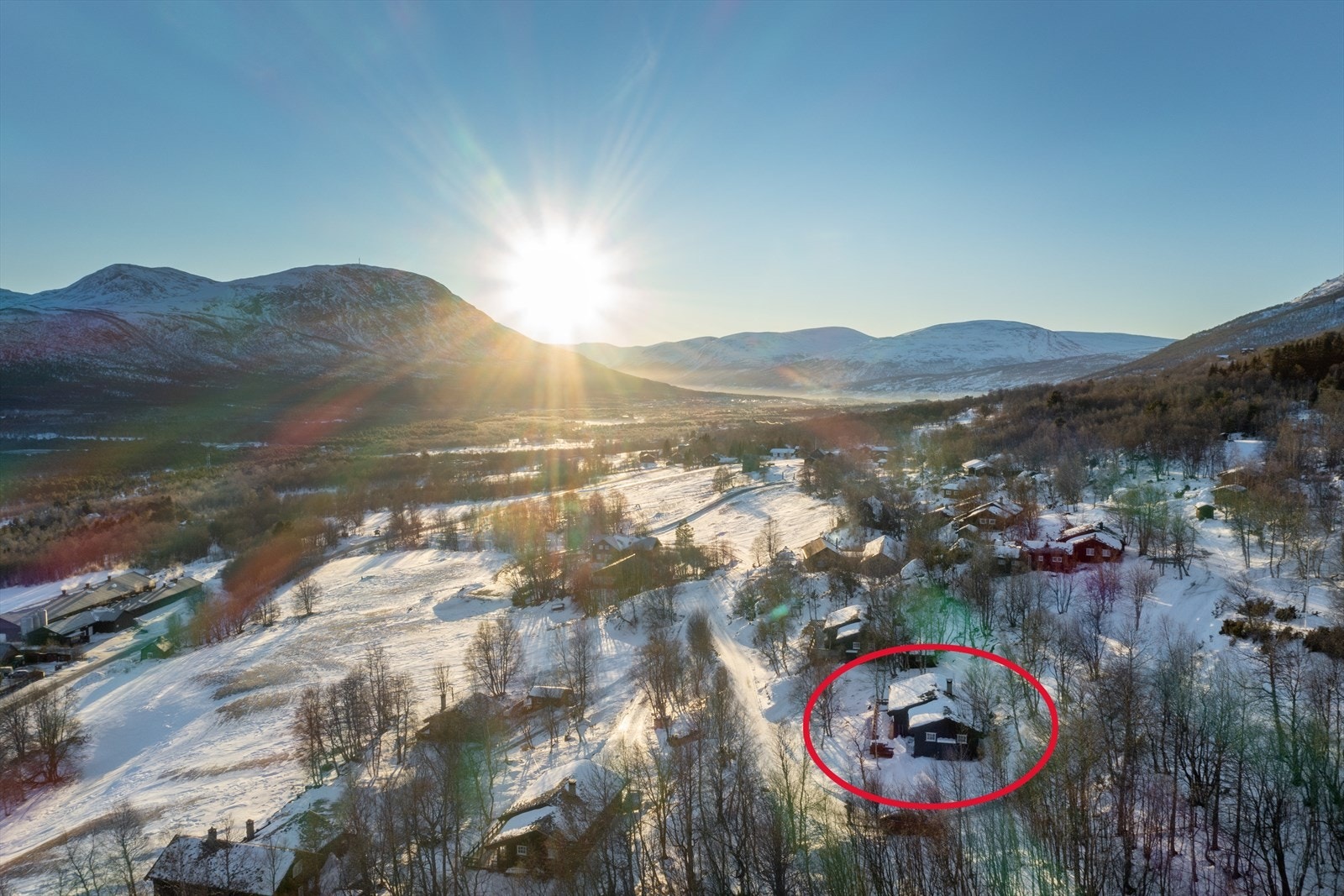 Oversiktsbilde med markering Galleribilde