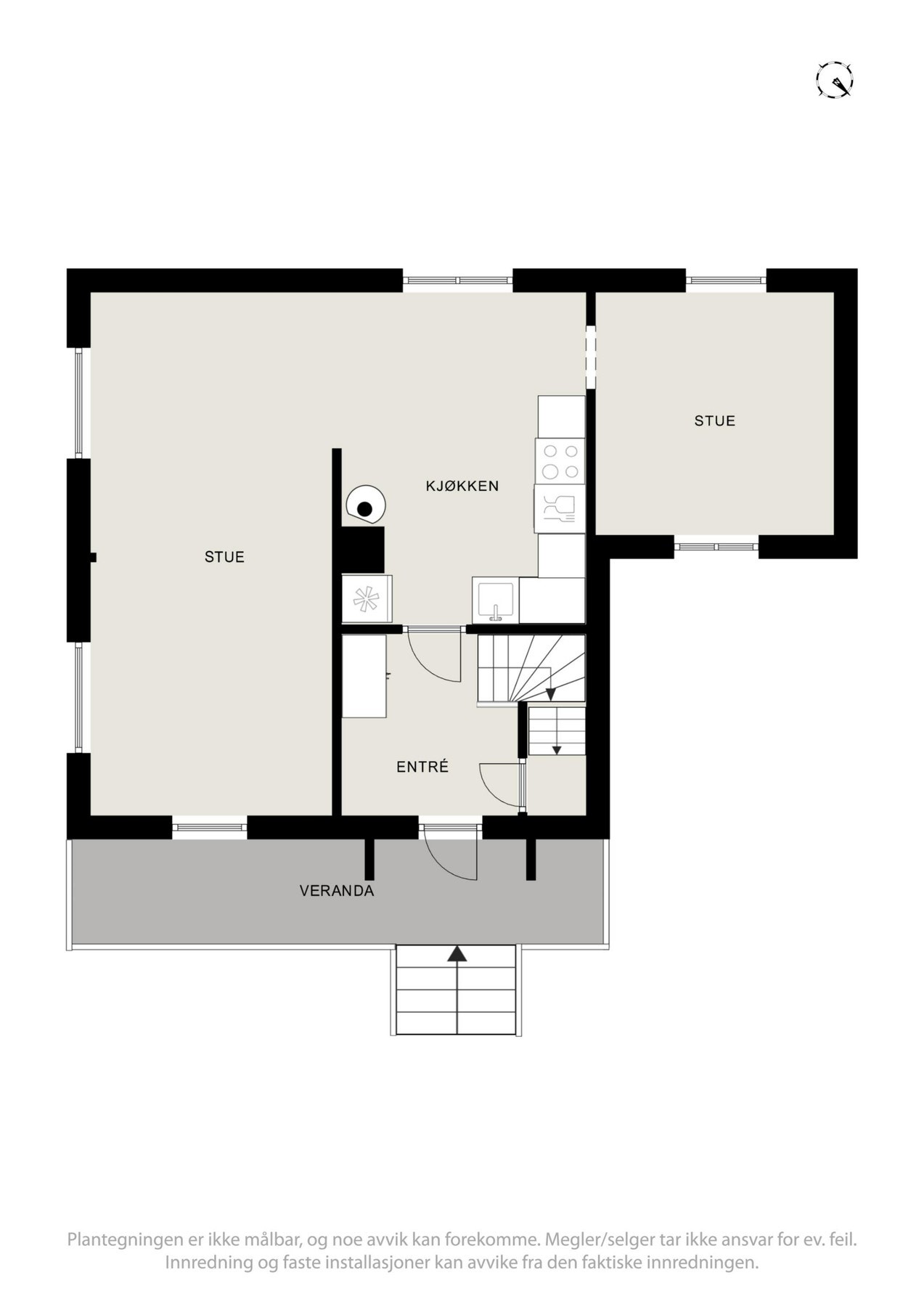 Plantegning av 1. etasje Galleribilde