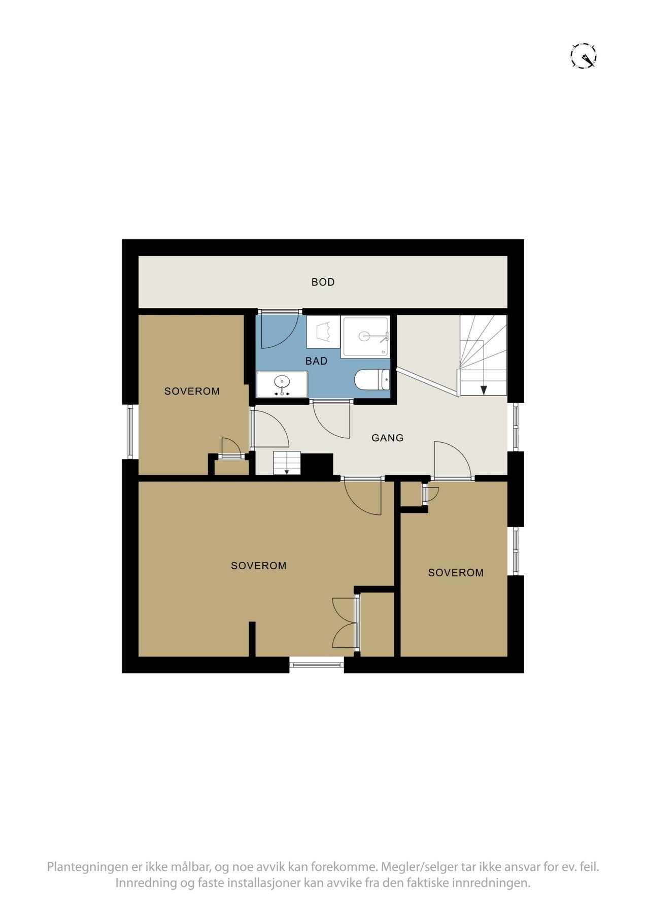 Plantegning av 2 etasje Galleribilde