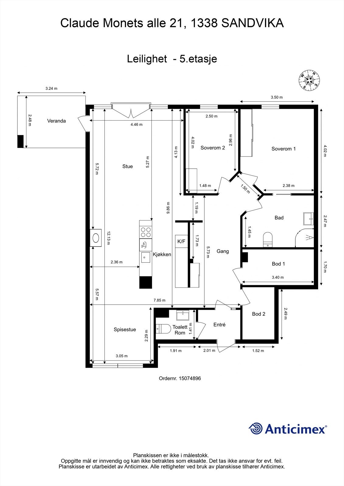 Plantegning Galleribilde